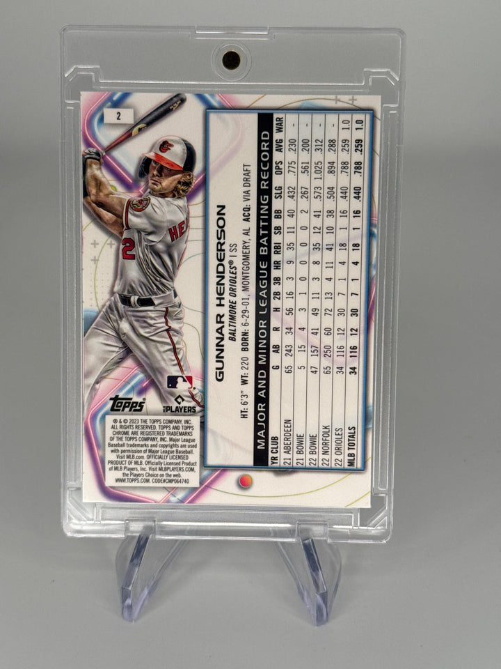 Gunnar Henderson 2023 Topps Chrome Cosmic SP Nucleus Refractor Rookie