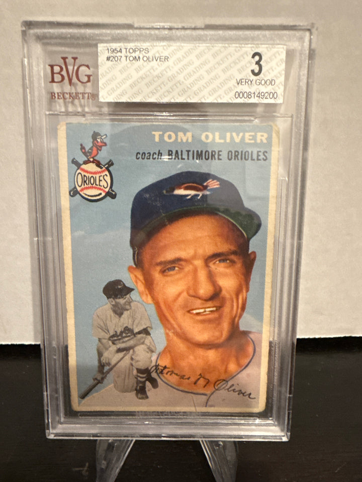 Tom Oliver 1954 Topps, BVG 3