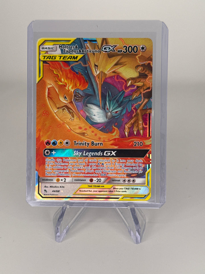 Pokemon TCG 2019 Moltres & Zapdos & Articuno GX Hidden Fates Tag Team, 44/68