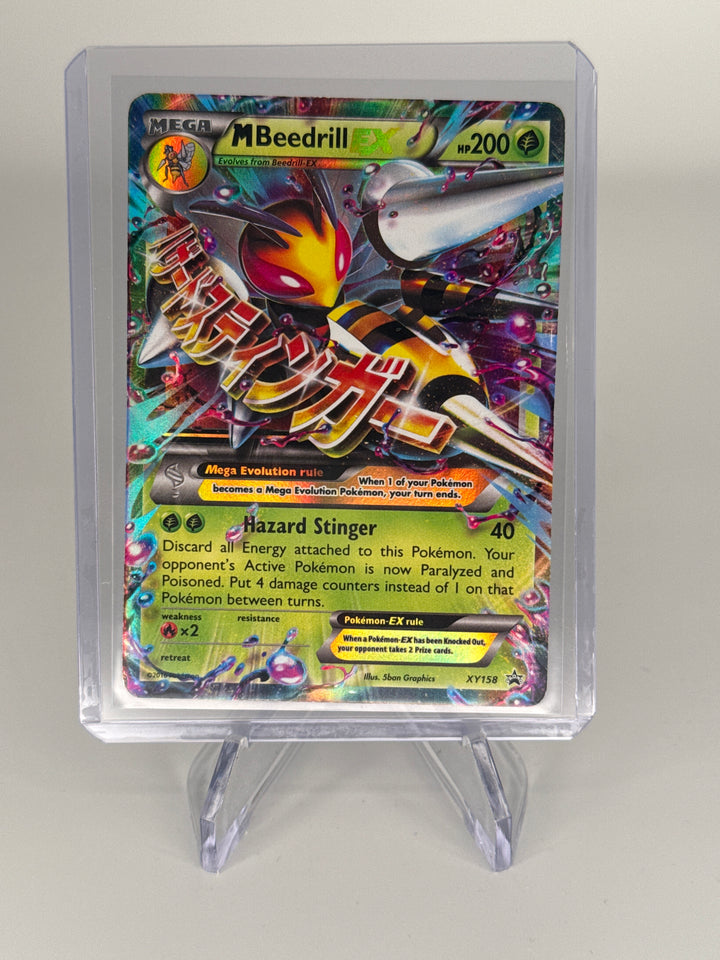 Pokemon TCG 2016 M Beedrill EX Black Star Ultra Rare Full Art Holo, XY158