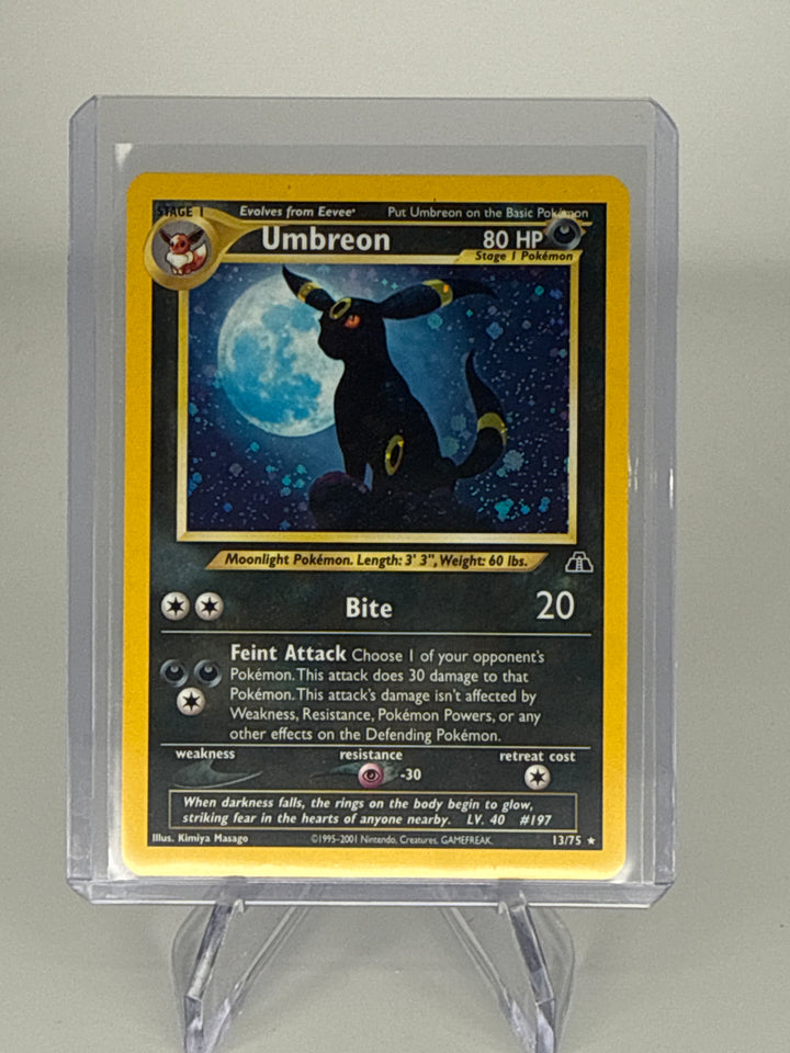 Pokemon TCG 2001 Umbreon Neo Discovery Holo, 13/75