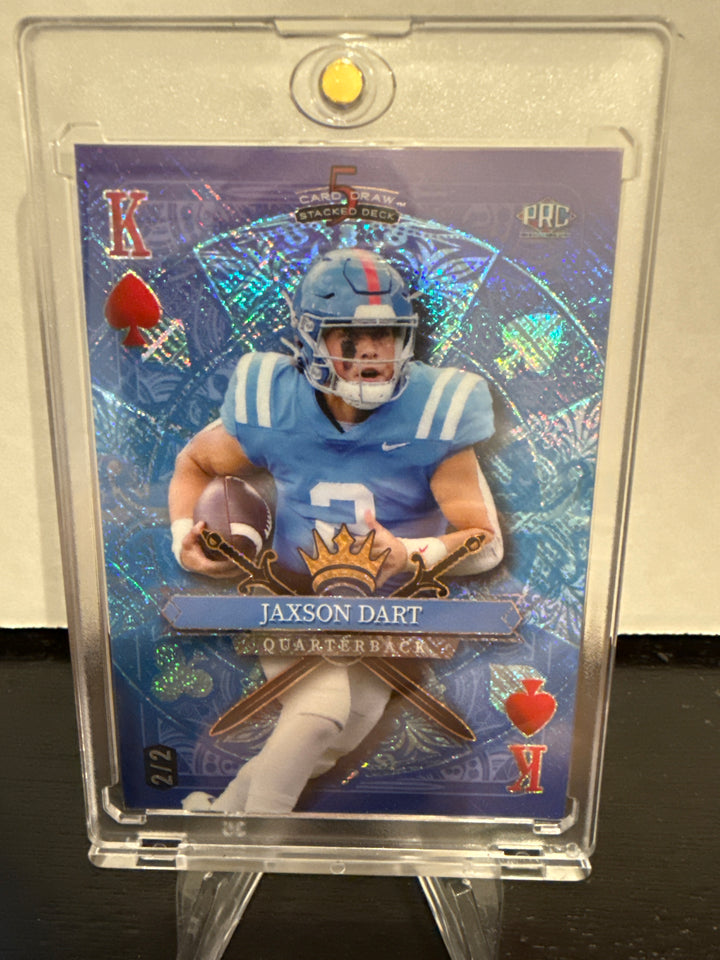 Jaxson Dart 2024 Wild Card Chrome King of Hearts, 2/2