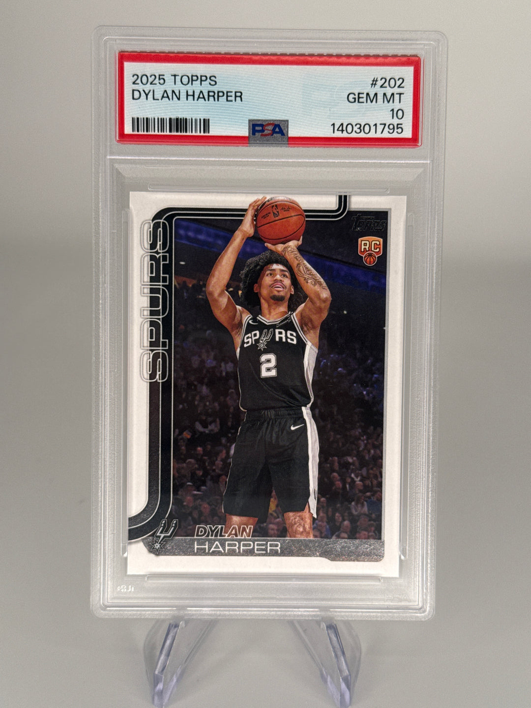 Dylan Harper 2025 Topps Flagship Rookie, PSA 10 Gem Mint