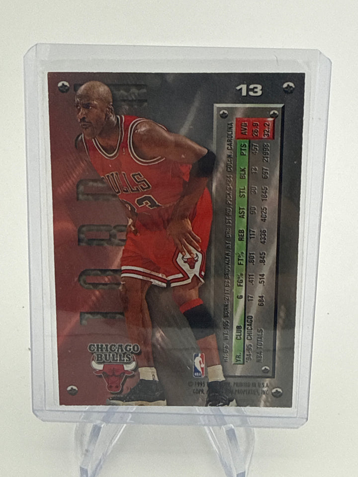 Michael Jordan 1995-1996 Fleer Metal Spotlight Silver
