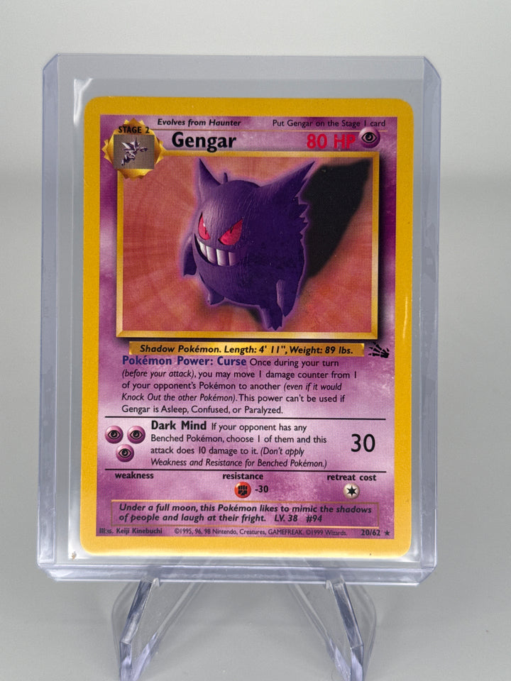 Pokemon TCG 1999 Gengar Fossil, 20/62