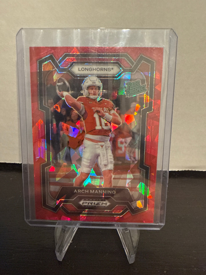 Arch Manning 2024 Panini Prizm Draft Picks Red Ice Rated Prospect