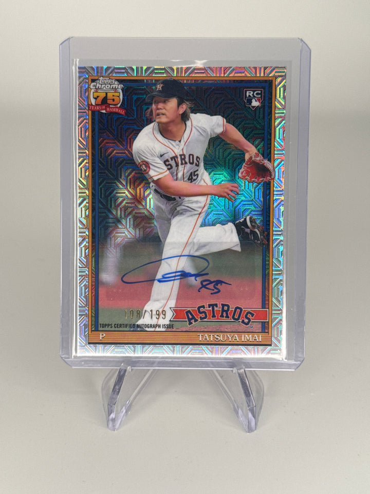 Tatsuya Imai 2026 Topps Chrome 75th Anniversary Rookie Auto, 108/199