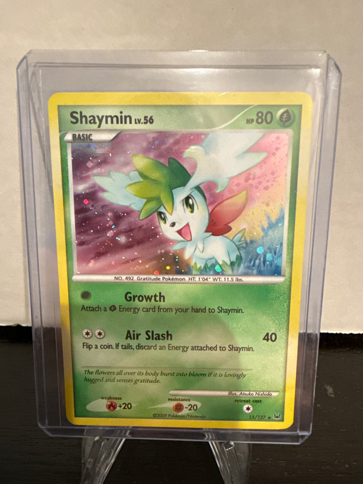 Pokemon TCG 2009 Shaymin LV. 56 Platinum Rare Holo, 15/127