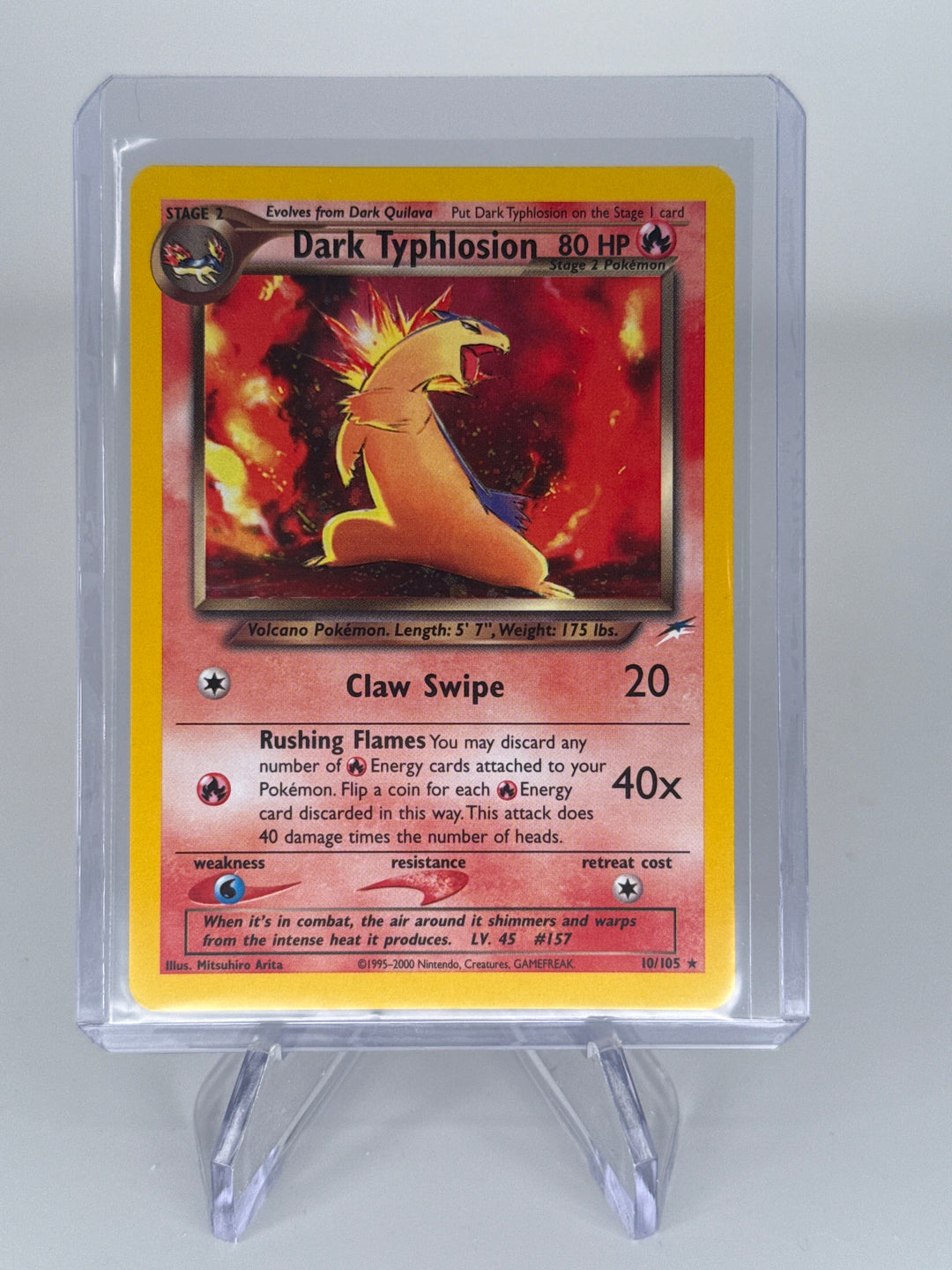 Pokemon TCG 2002 Dark Typhlosion Neo Destiny Holo, 10/105