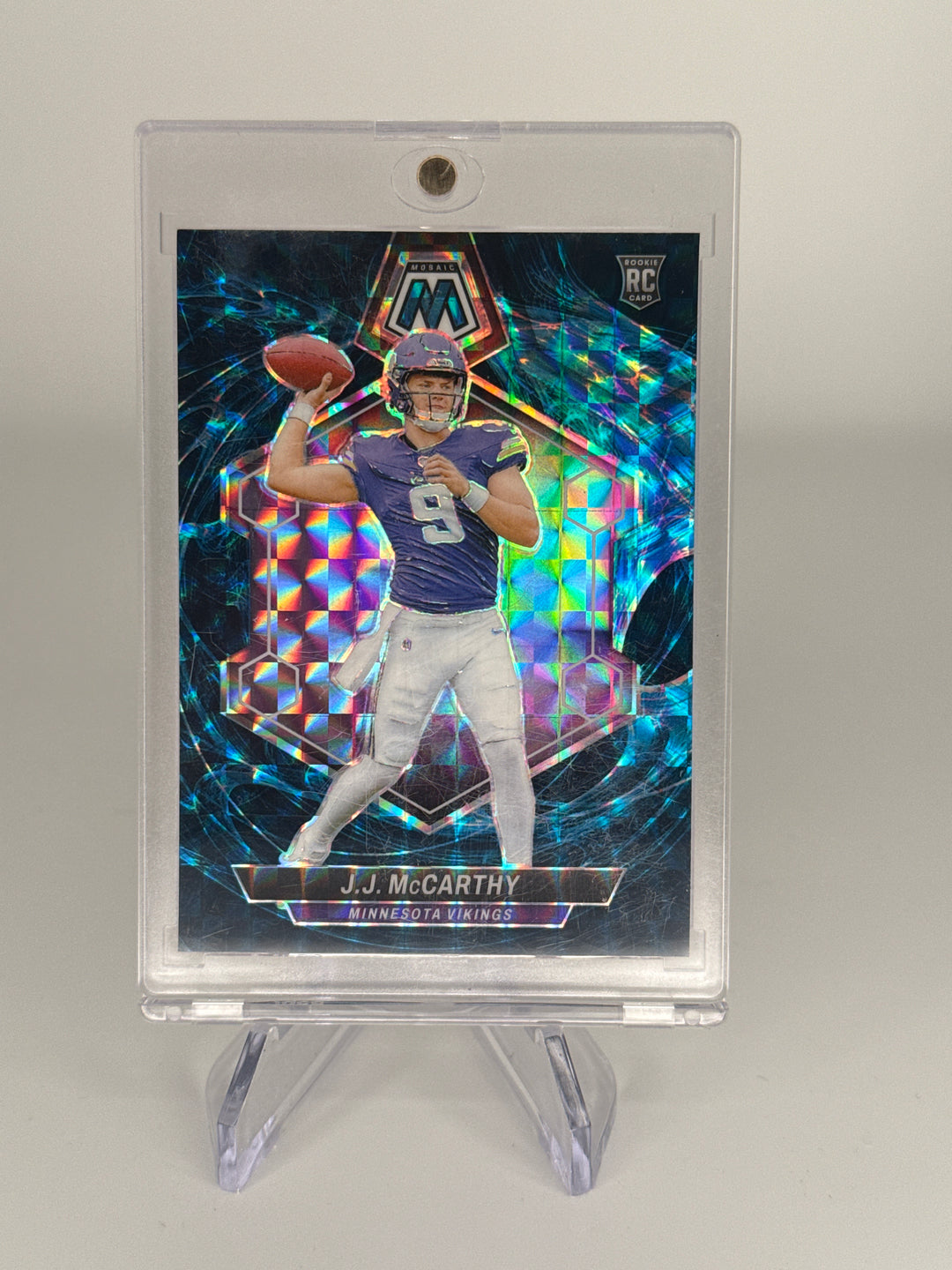 JJ McCarthy 2024 Panini Mosaic SSP Genesis Rookie