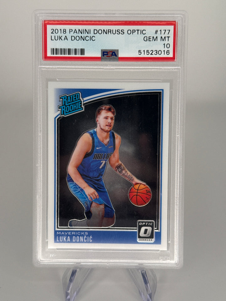 Luka Doncic 2018 Panini Donruss Rated Rookie, PSA 10 Gem Mint