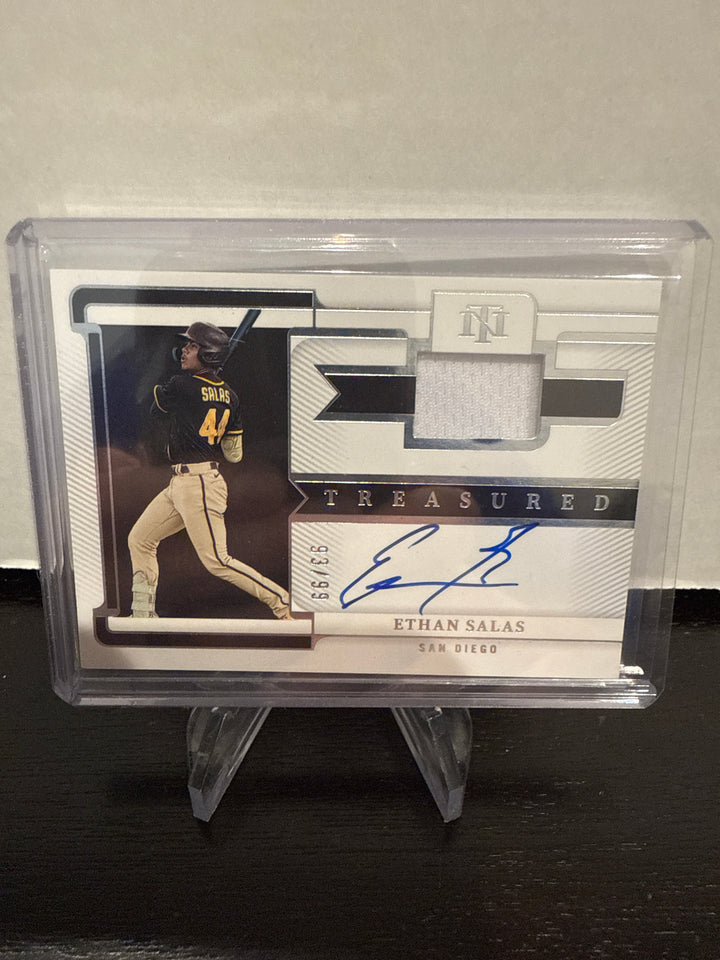 Ethan Salas 2023 Panini National Treasures Patch Auto, 93/99