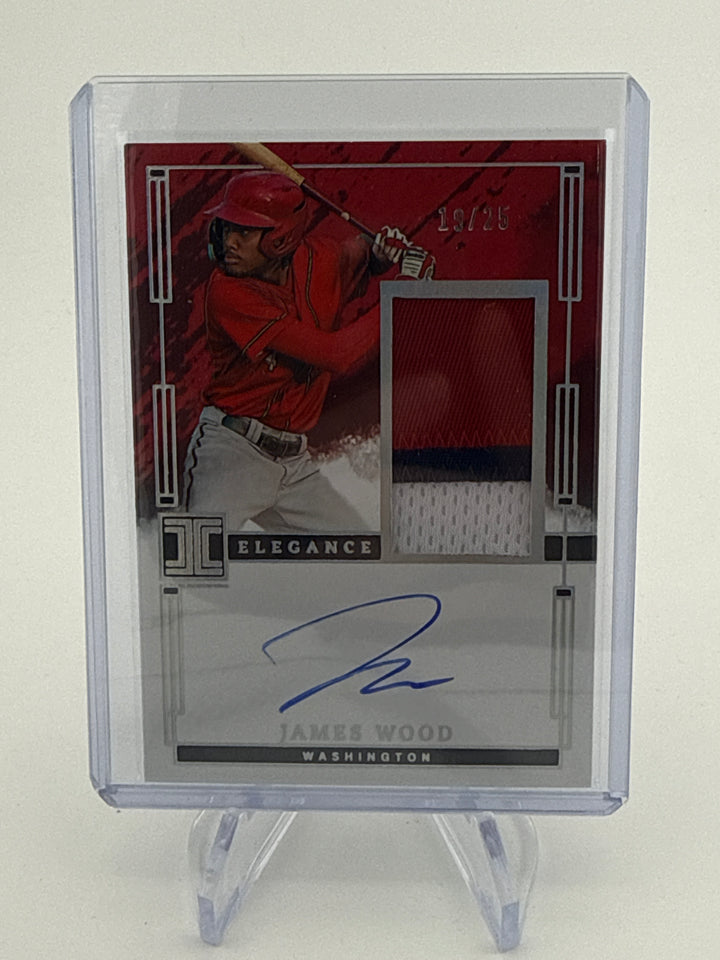 James Wood 2024 Panini Impeccable Elegance Patch Auto, 19/25