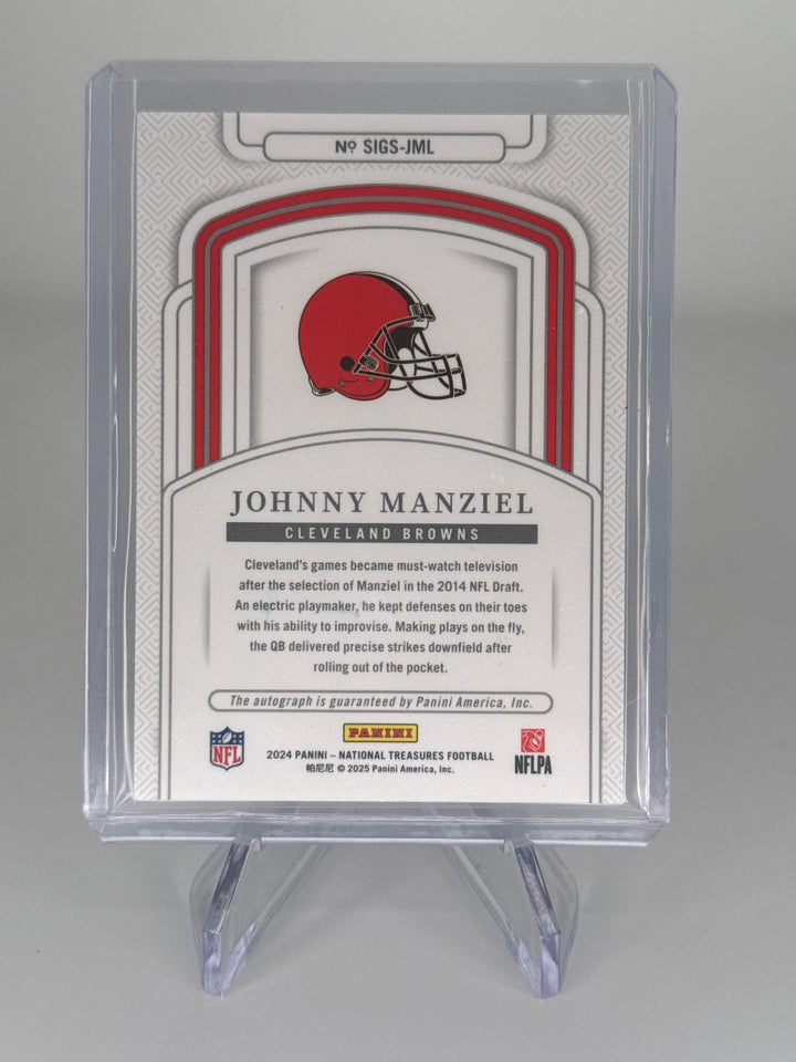 Johnny Manziel 2024 Panini National Treasures Auto, 21/25