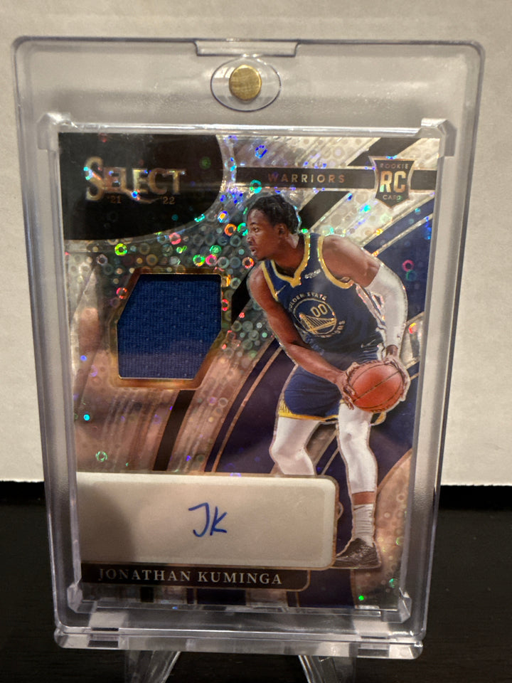 Jonathan Kuminga 2021-2022 Panini Select Rookie Patch Auto Disco
