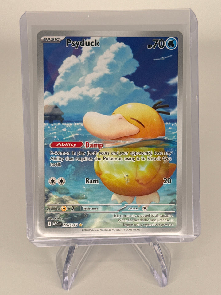 Pokemon TCG 2025 Psyduck Ascended Heroes Full Art Illustration Rare, 226/217