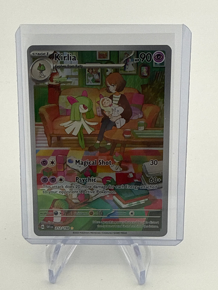 Pokemon TCG 2023 Kirlia Scarlet & Violet Illustration Rare, 212/198