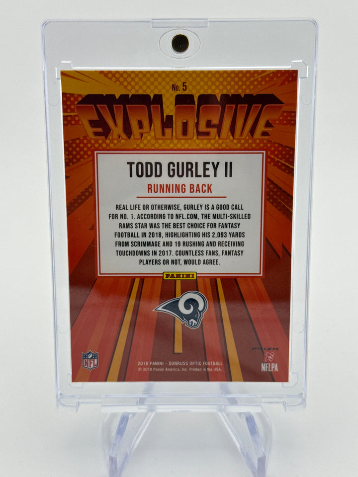 Todd Gurley 2018 Panini Donruss Optic Explosive SSP Case Hit