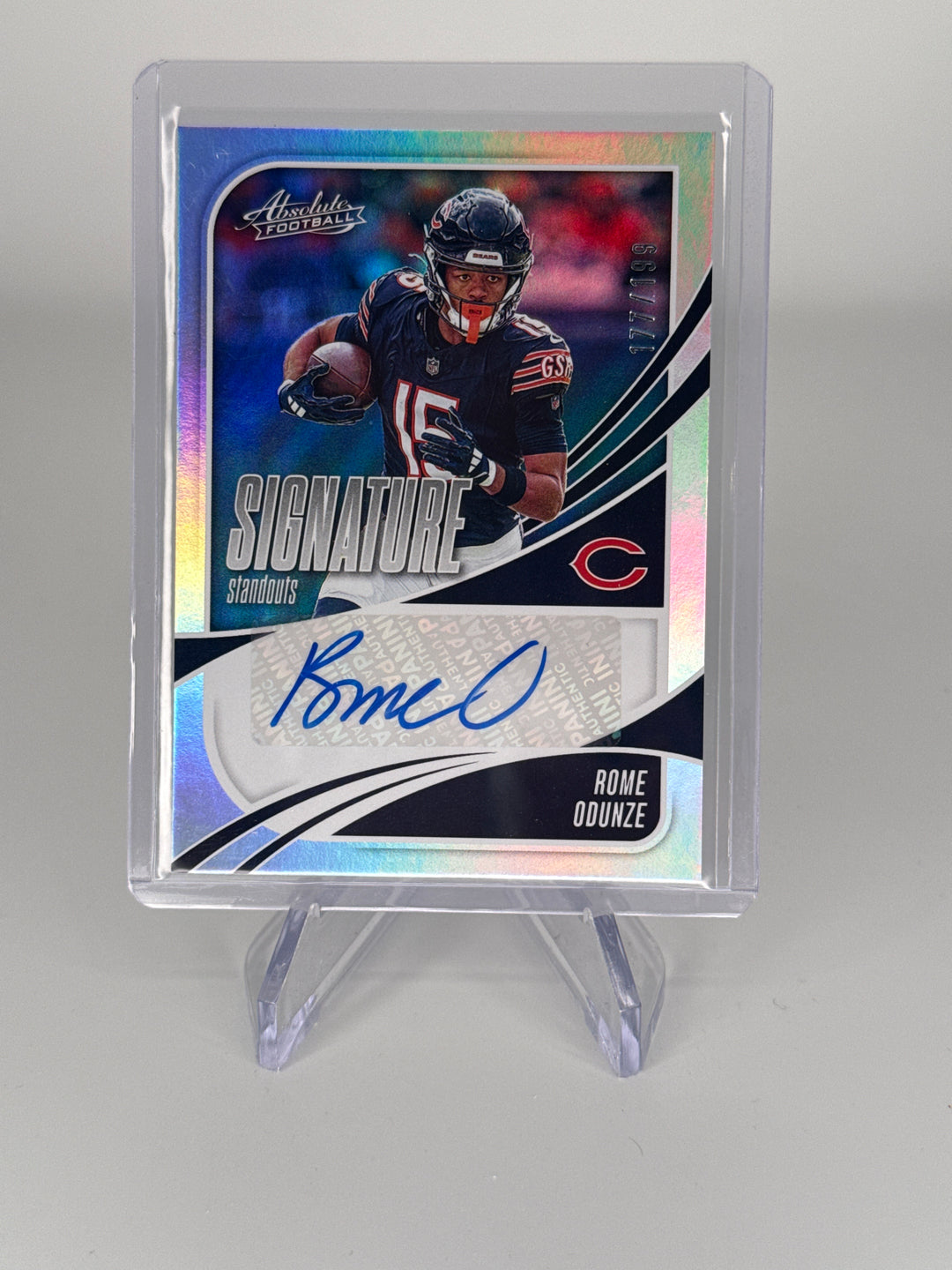 Rome Odunze 2025 Panini Absolute Signature Standout Auto, 177/199