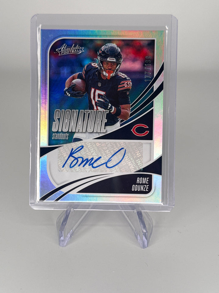 Rome Odunze 2025 Panini Absolute Signature Standout Auto, 177/199