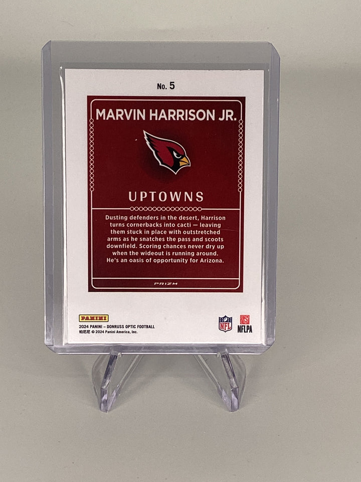 Marvin Harrison Jr 2024 Panini Donruss Optic Rookie Uptown