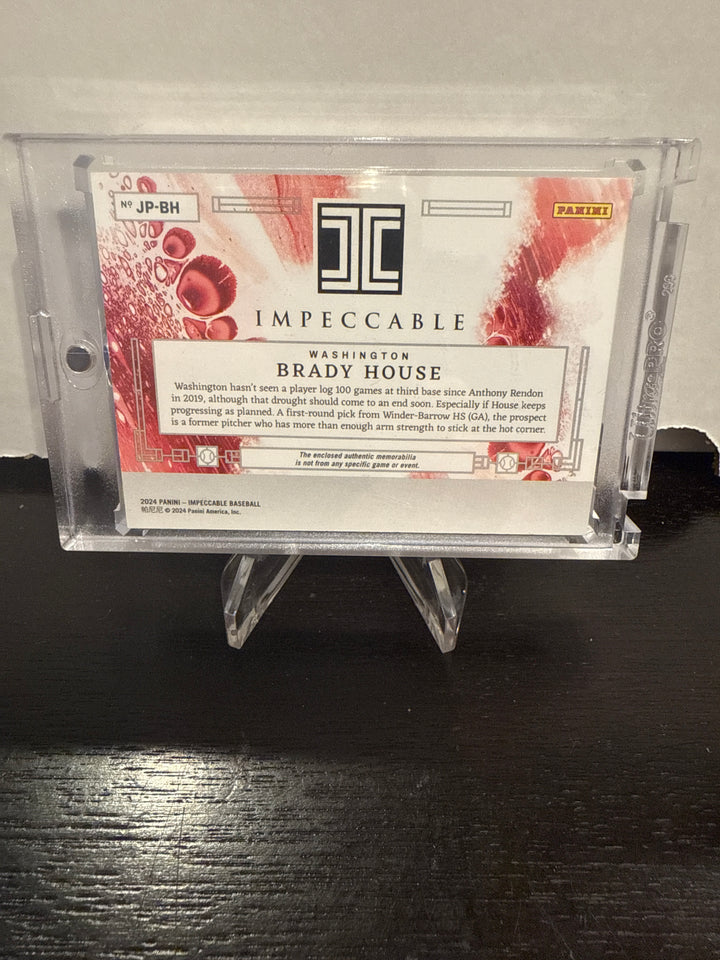 Brady House 2024 Panini Impeccable Rookie Batting Gloves, 2/5