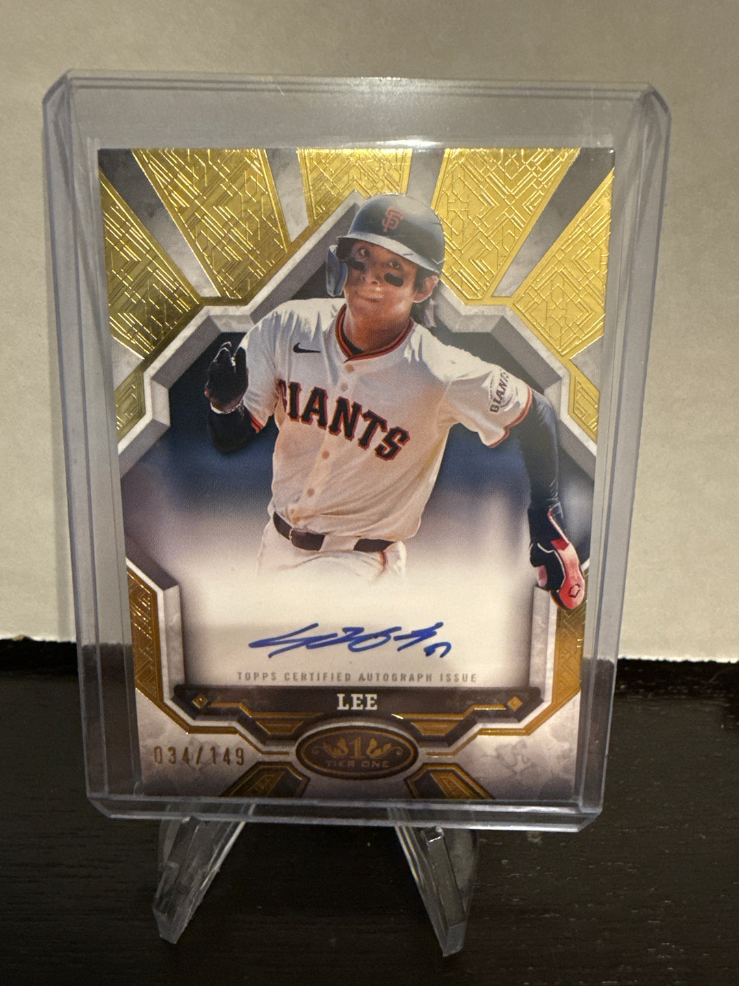 Jung Hoo Lee 2025 Topps Tier One Break Out Auto, 034/149