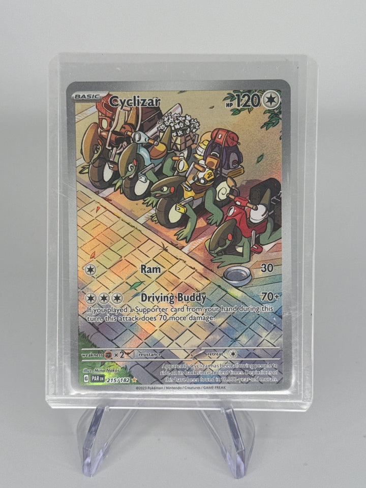 Pokemon TCG 2023 Cyclizar Paradox Rift Illustration Rare, 215/182