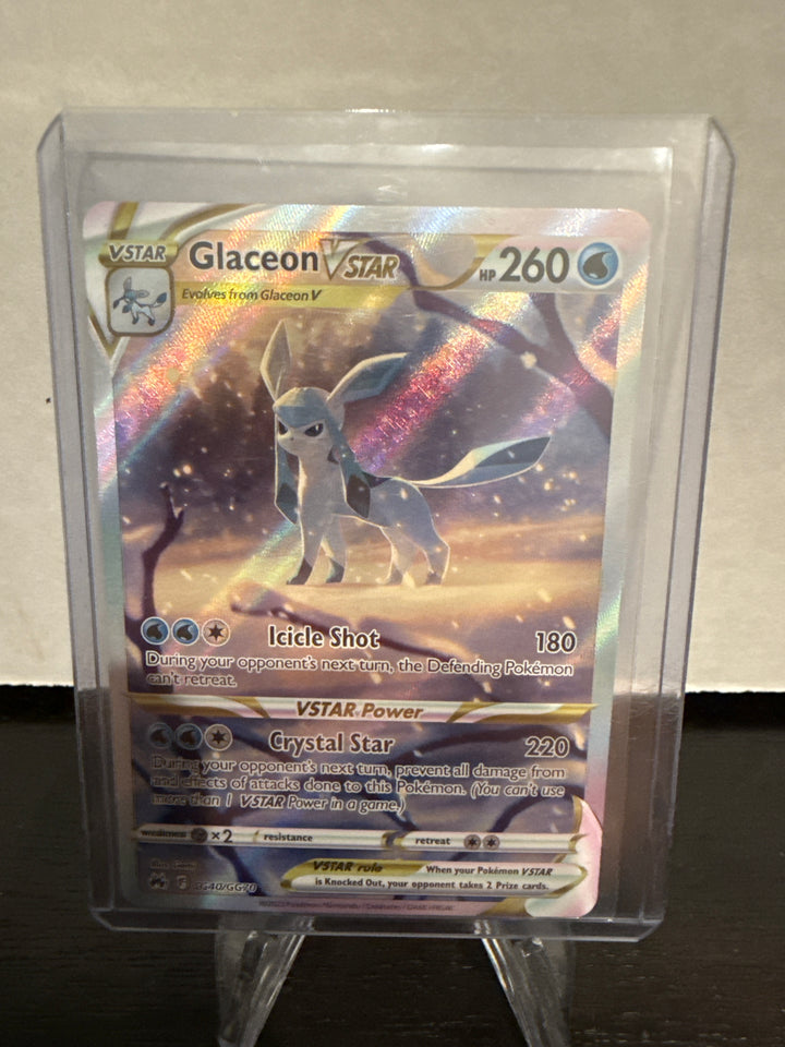 Pokemon TCG 2023 Glaceon VStar Crown Zenith Ultra Rare Full Art, GG40/GG70