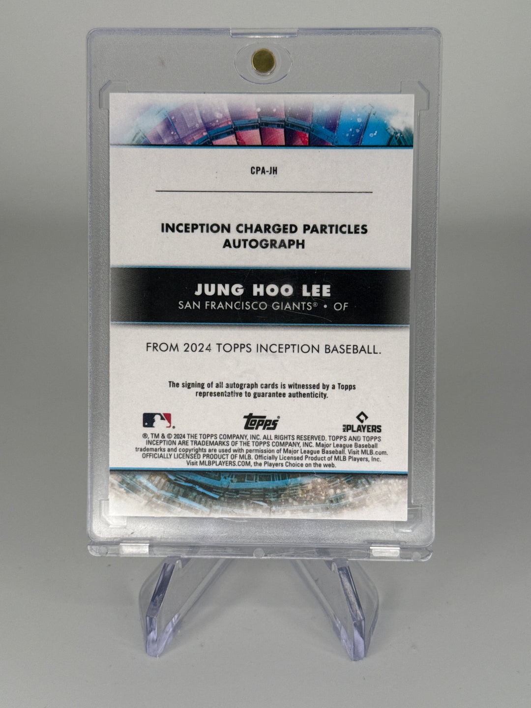 Jung Hoo Lee 2024 Topps Inception Charged Particles Rookie Auto, 046/100