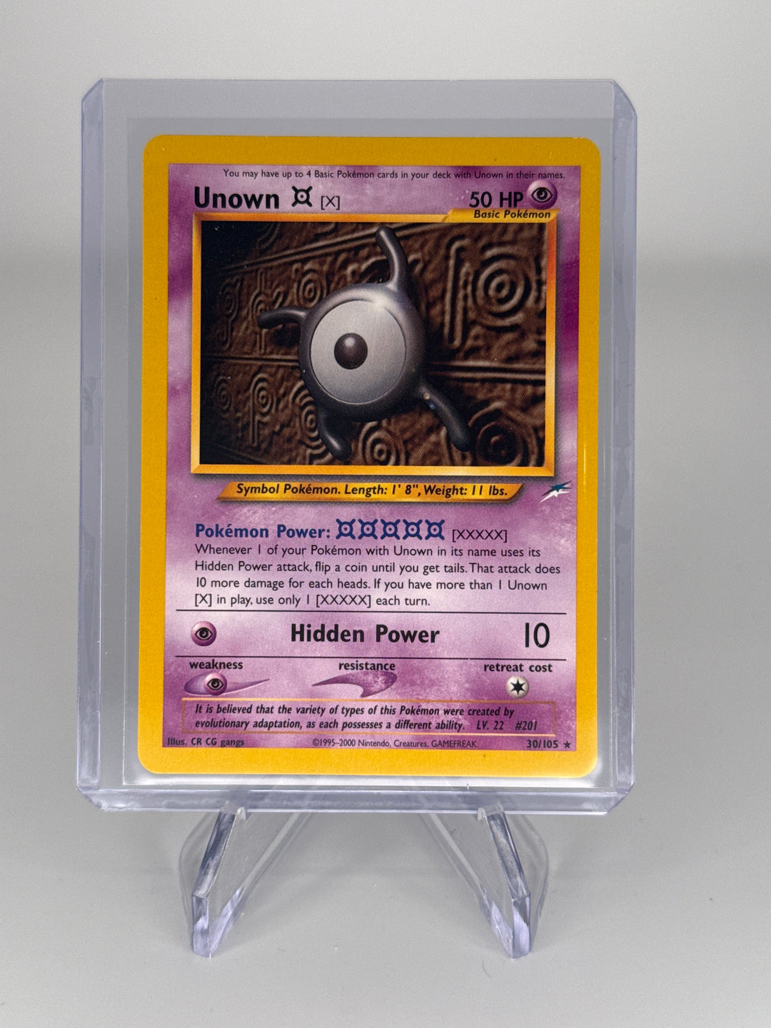 Pokemon TCG 2002 Unown X Neo Destiny, 30/105