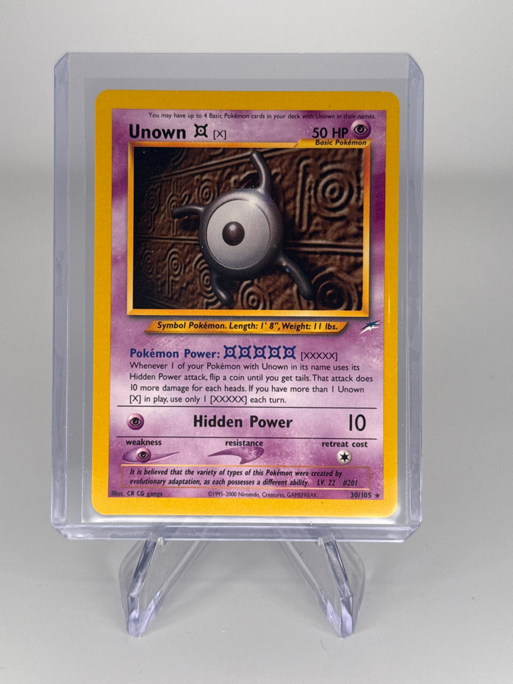 Pokemon TCG 2002 Unown X Neo Destiny, 30/105
