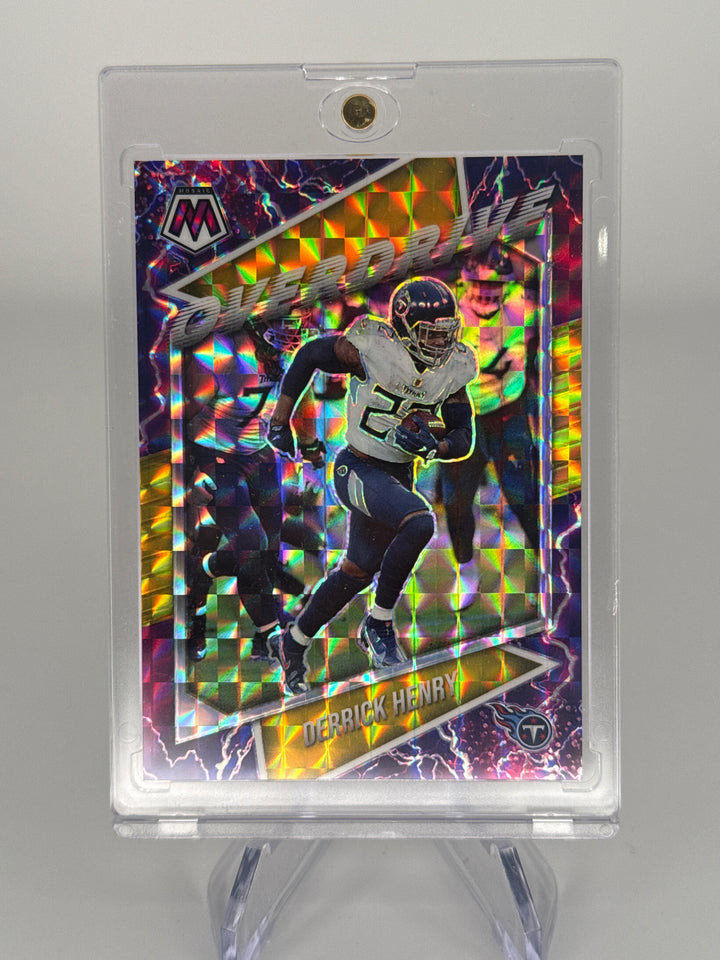 Derrick Henry 2021 Panini Mosaic Overdrive Gold Mosaic, 06/10