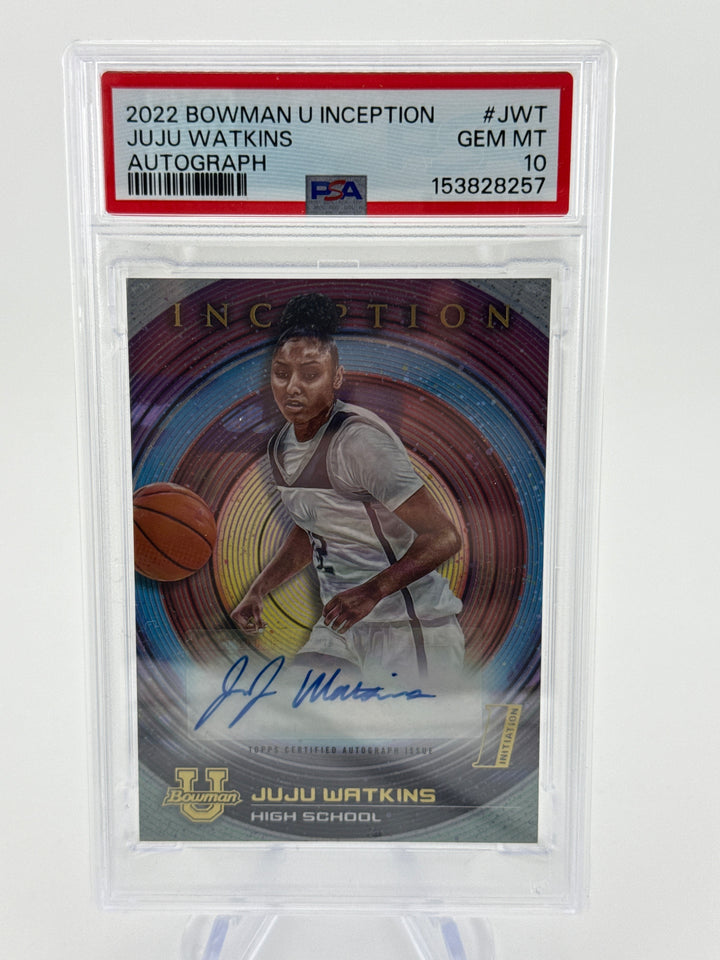 Juju Watkins 2023 Topps Inception 1st Initiation Auto, PSA 10 Gem Mint