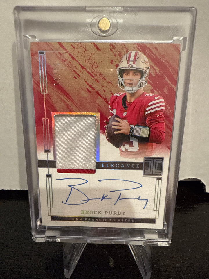 Brock Purdy 2024 Panini Impeccable Elegance Patch Auto, 30/35
