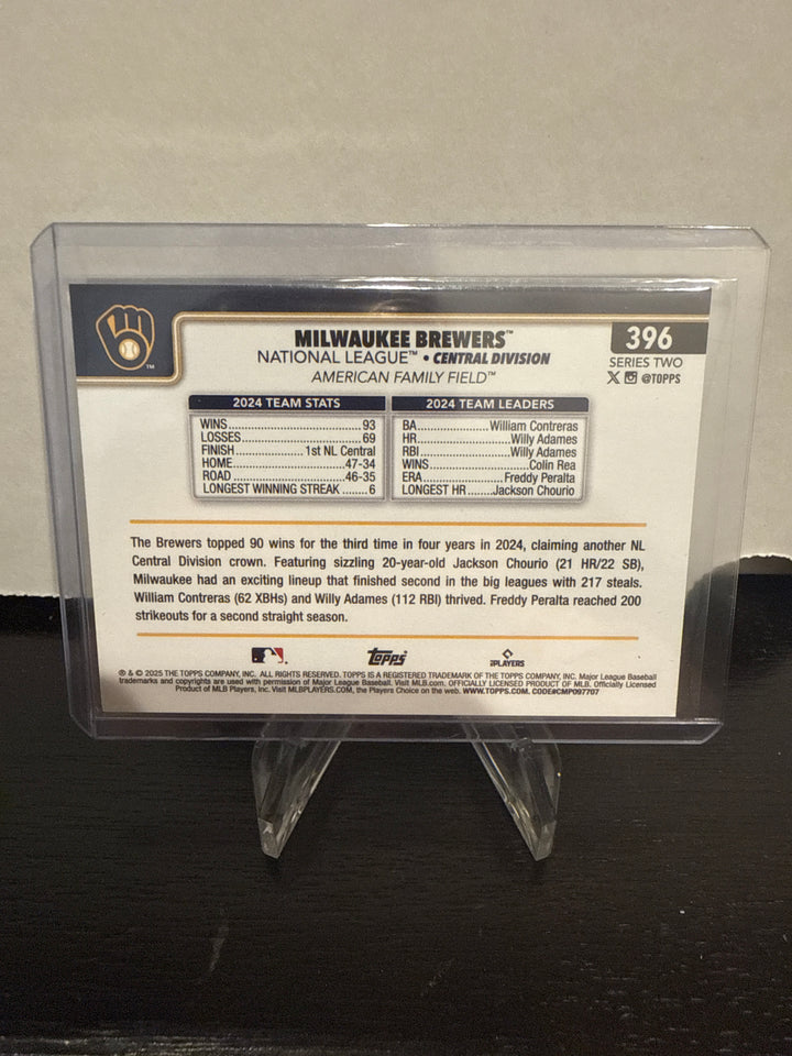 Milwaukee Brewers 2025 Topps Series Two, Team Logo SSP