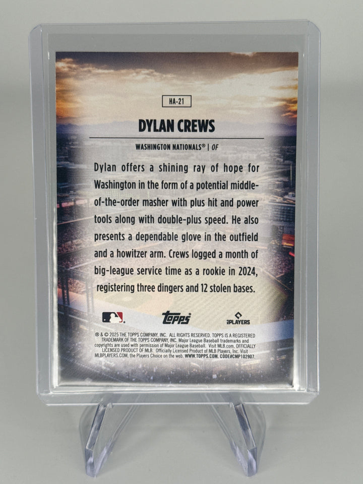 Dylan Crews 2025 Topps Series 2 Home Field Advantage Rookie SSP