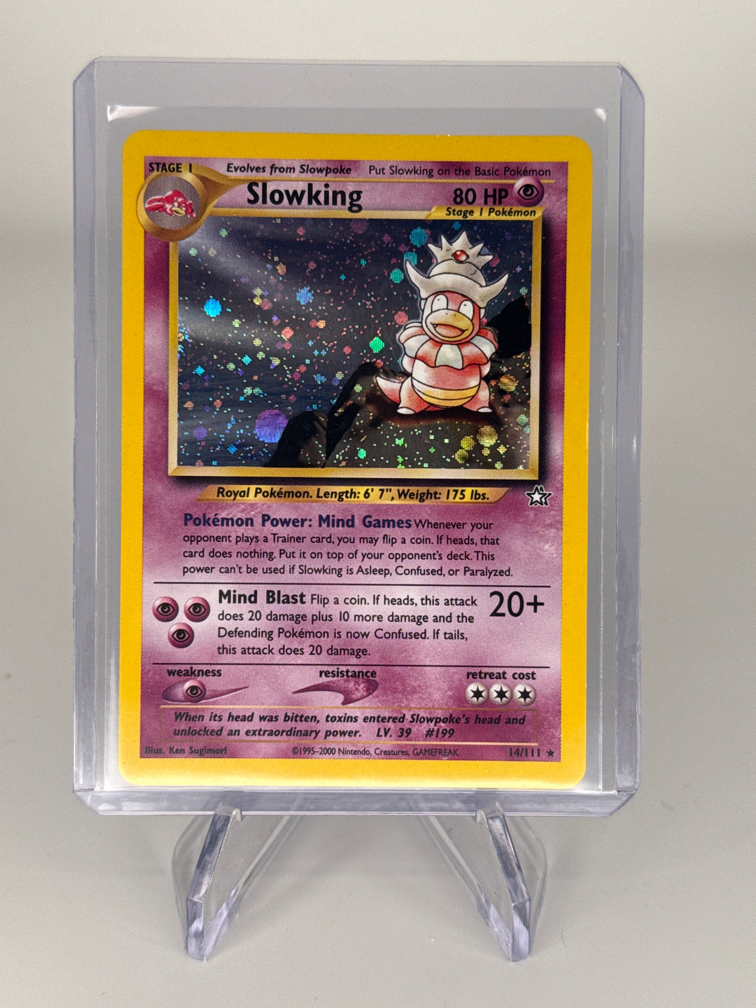 Pokemon TCG 2000 Slowking Neo Genesis Holo, 14/111