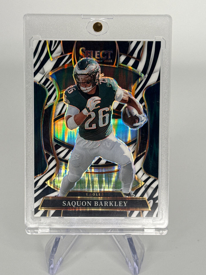 Saquon Barkley 2025 Panini Select Zebra SSP