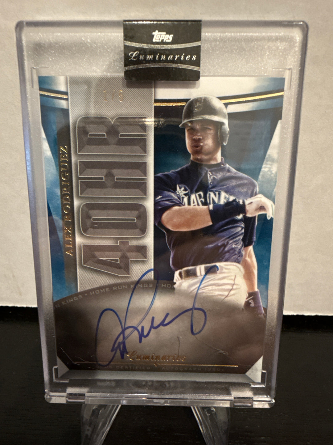 Alex Rodriguez 2021 Topps Luminaries Home Run Kings Auto, 1/5