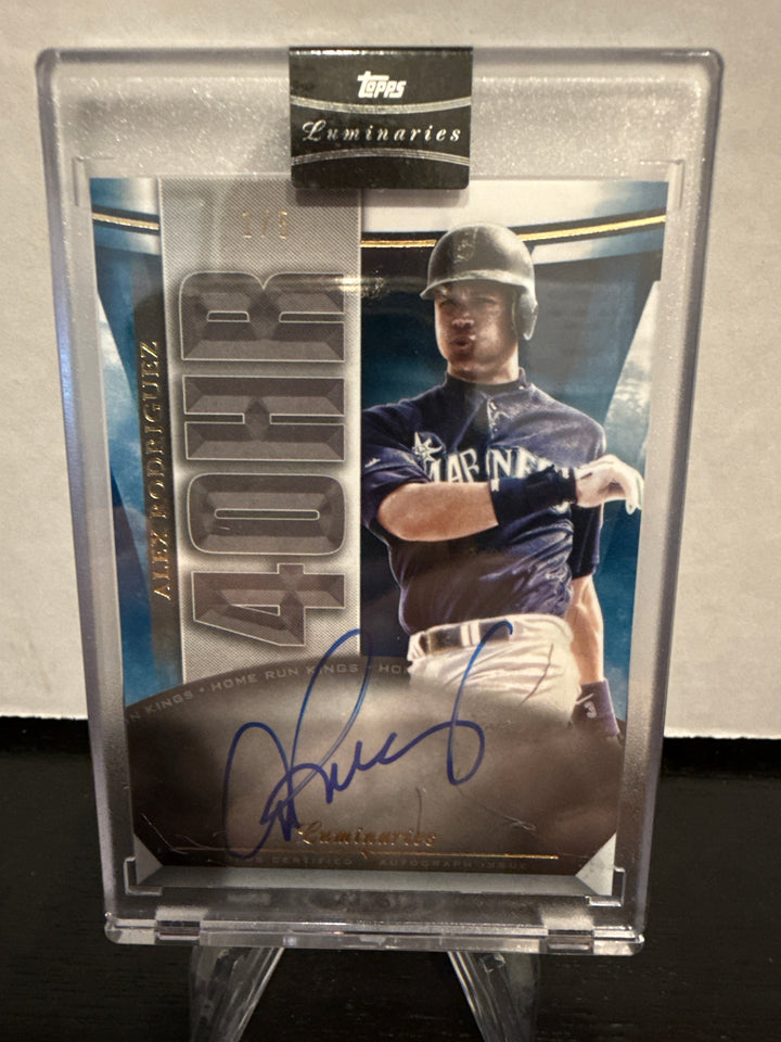 Alex Rodriguez 2021 Topps Luminaries Home Run Kings Auto, 1/5