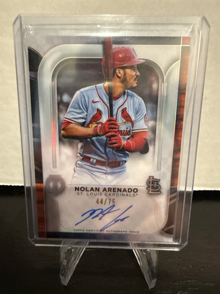 Nolan Arenado 2022 Topps Tribute Auto, 44/75