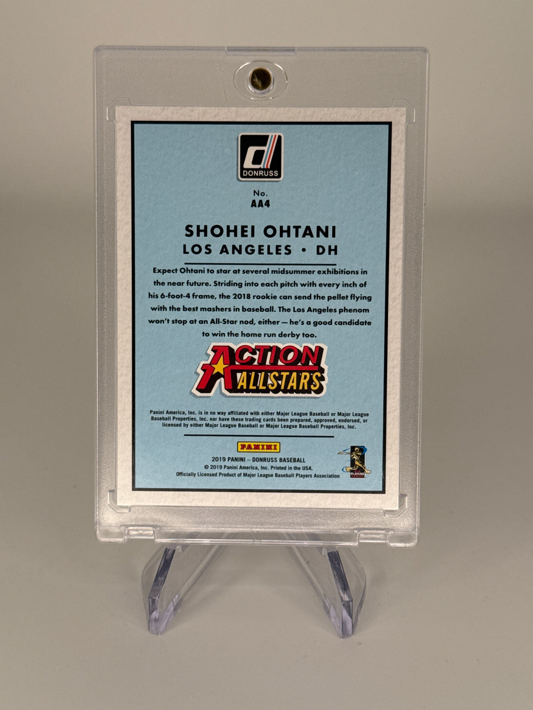 Shohei Ohtani 2019 Donruss Action All-Stars, 550/999