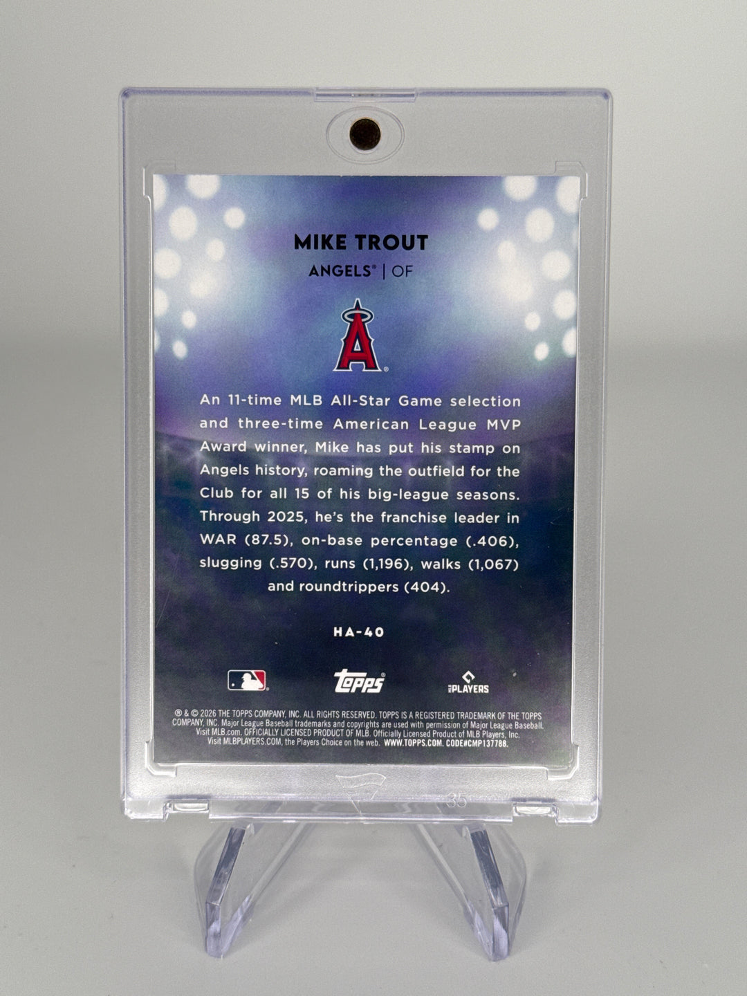 Mike Trout 2026 Topps Series 2 Home Field Advantage SSP Case Hit