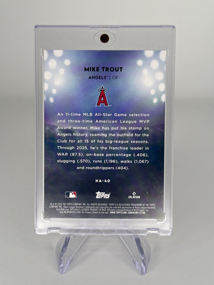 Mike Trout 2026 Topps Series 2 Home Field Advantage SSP Case Hit
