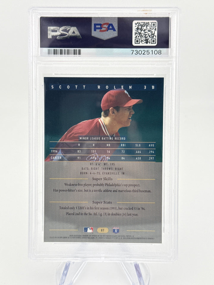 Scott Rolen 1995 Bowman's Best, PSA 9 Mint