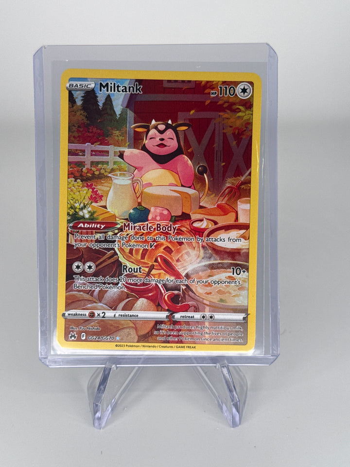 Pokemon TCG 2023 Miltank Crown Zenith Galarian Gallery Holo, GG24/GG70