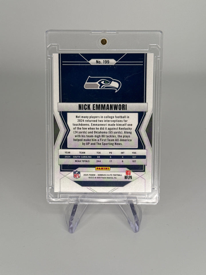 Nick Emmanwori 2025 Panini Donruss Elite Pink Rookie, 09/13