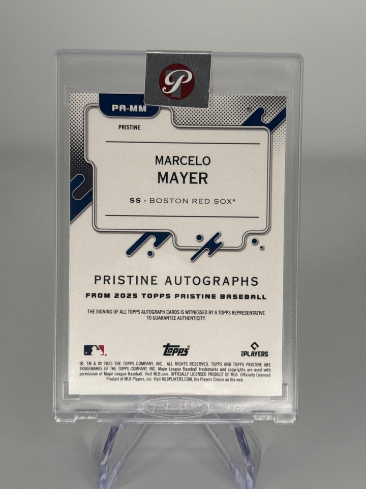Marcelo Mayer 2025 Topps Pristine Gold Pristine Rookie Auto, 28/50