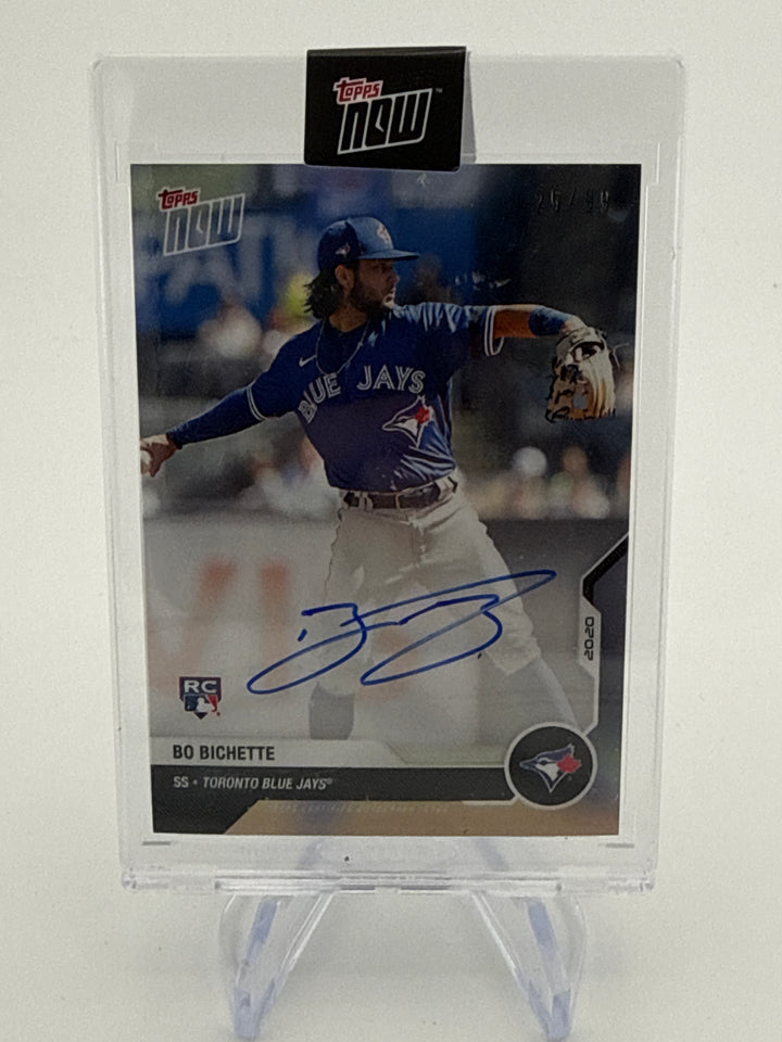 Bo Bichette 2020 Topps Now Rookie Auto, 25/99